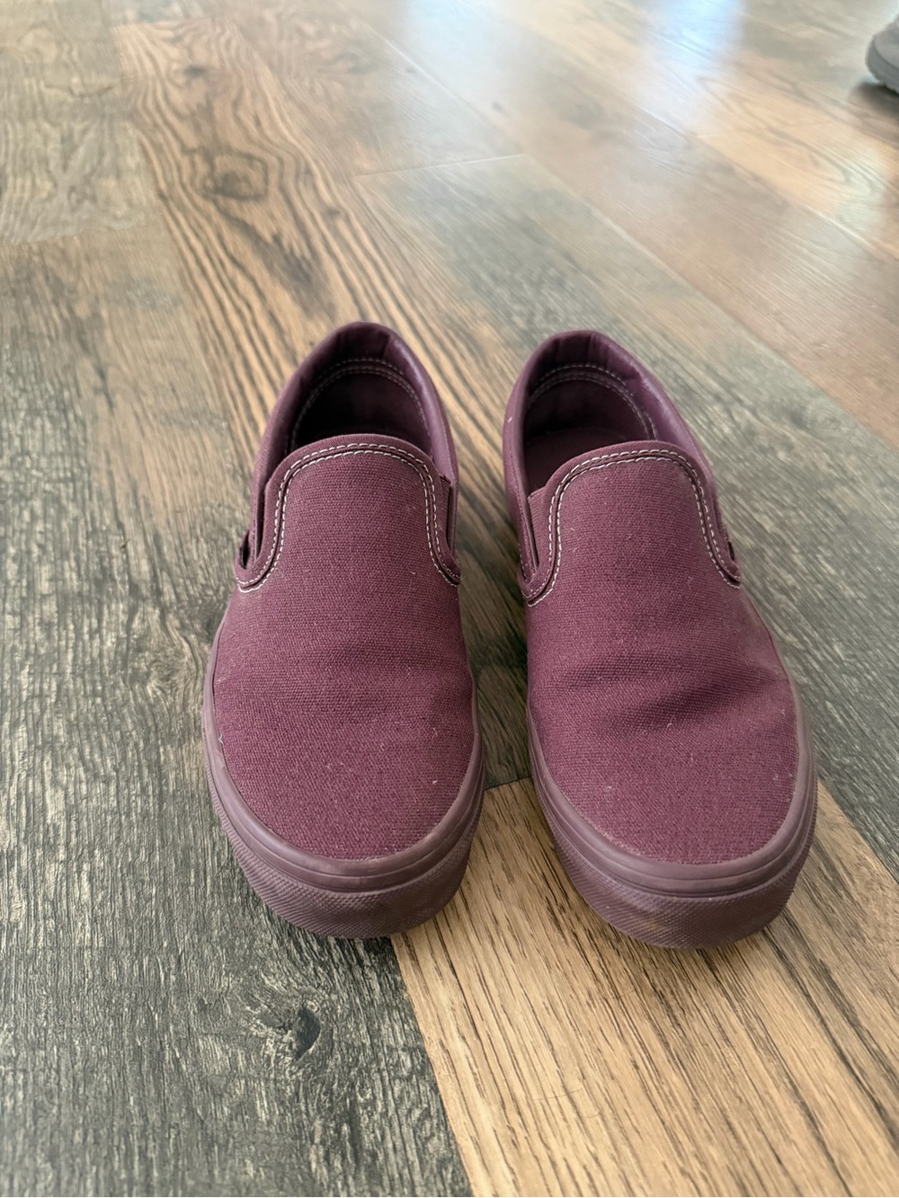 Purple Slip-On Canvas Sneakers